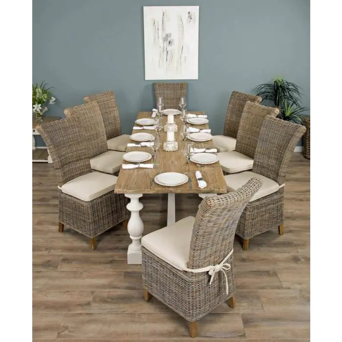 2.4m Ellena Dining Table with 8 Latifa Chairs - 1