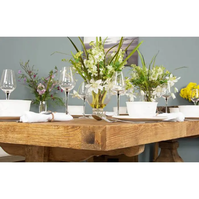 2.4m Reclaimed Elm Pedestal Dining Table - 6