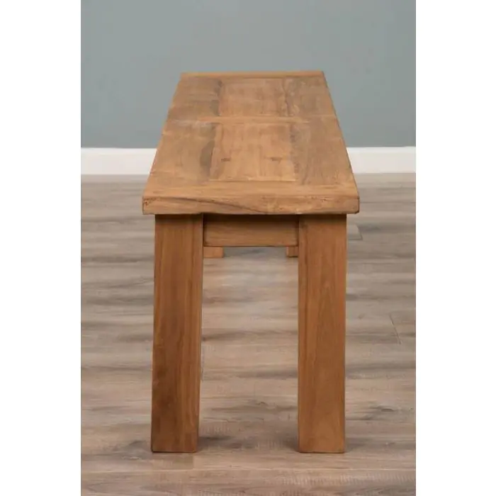 2.4m Reclaimed Teak Mexico Backless Bench - 2