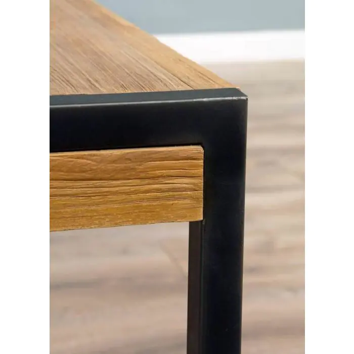 2.4m Reclaimed Teak Urban Fusion Dining Bench - 1