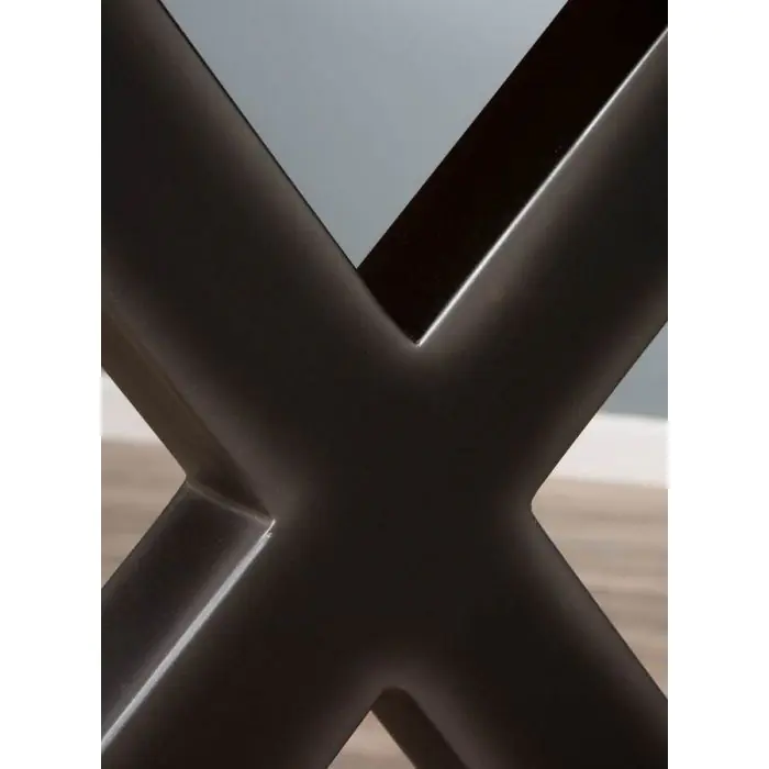 2.4m Reclaimed Teak Urban Fusion Cross Dining Table - 10