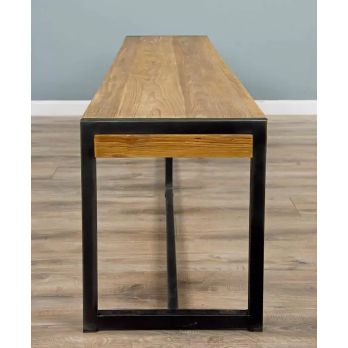 2.4m Reclaimed Teak Urban Fusion Dining Bench - 0