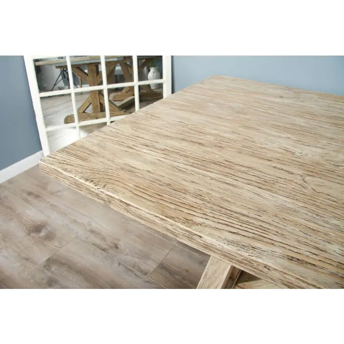 2.4m Farmhouse Cross Dining Table - 7