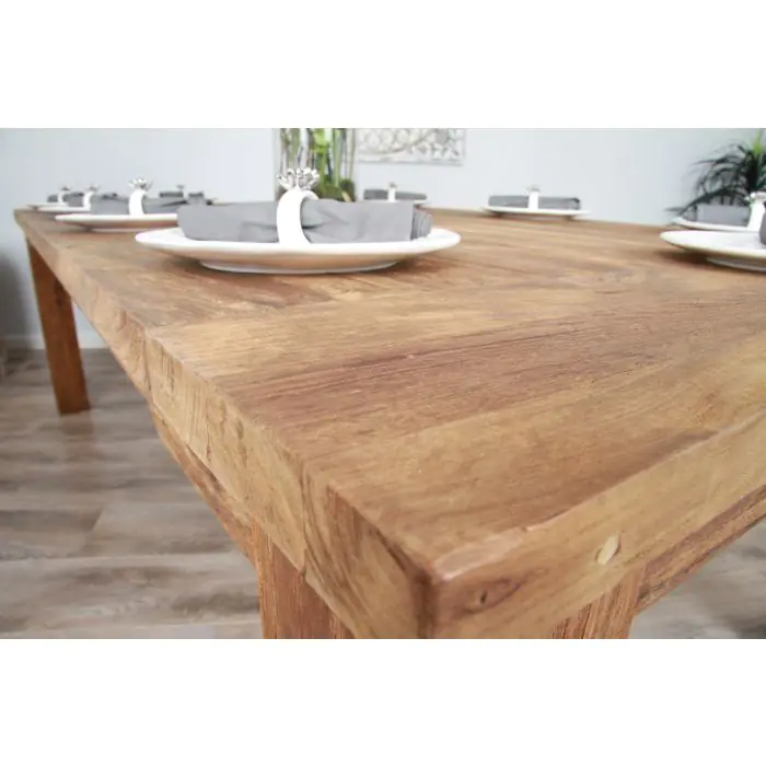3m Reclaimed Teak Taplock Dining Table - 6
