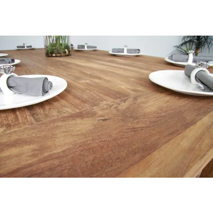 2.4m Reclaimed Teak Taplock Dining Table - 10