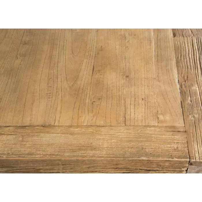 2m Reclaimed Elm Pedestal Dining Table - 10