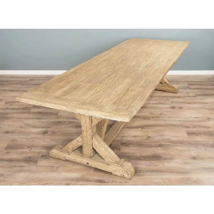 3m Farmhouse Cross Dining Table with 10 Ellena Chairs & 2 Armchairs  - 5