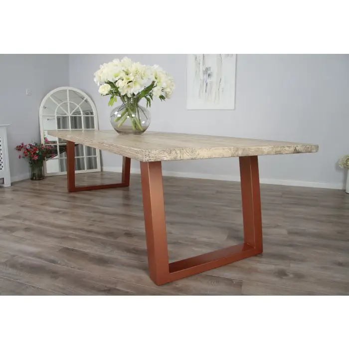 3m Industrial Chic Cubex Dining Table with Stainless Steel Legs & 10 Stackable Zorro Chairs - 14