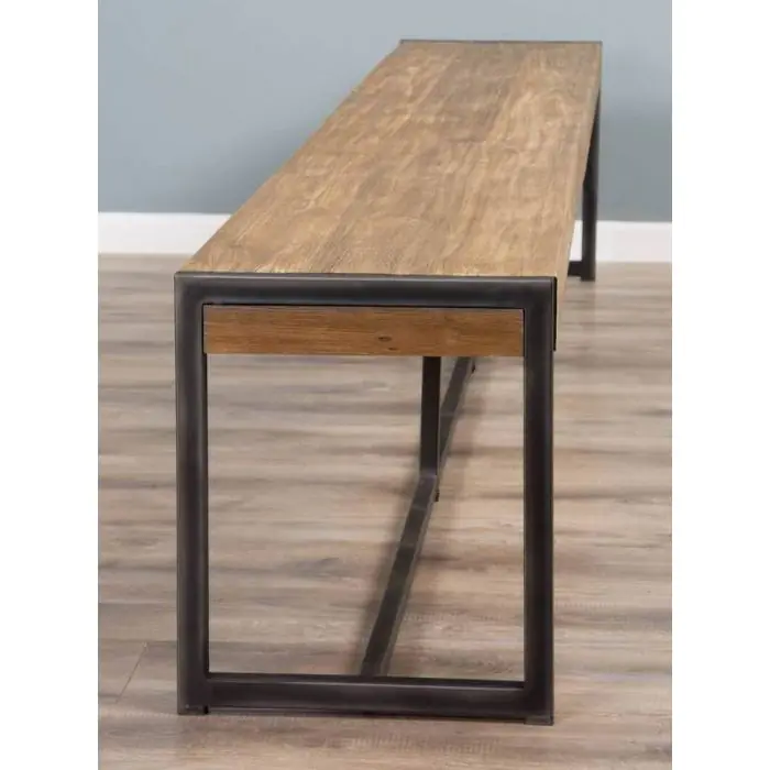 3m Reclaimed Teak Urban Fusion Dining Bench - 5