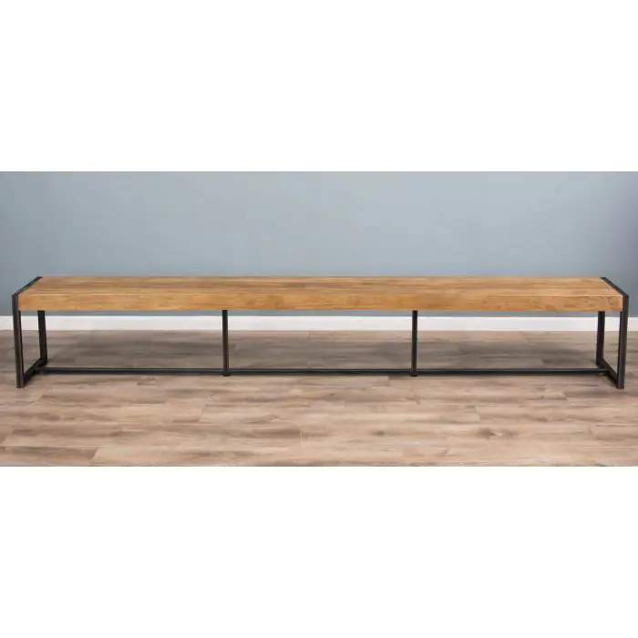 3m Reclaimed Teak Urban Fusion Dining Bench - 1