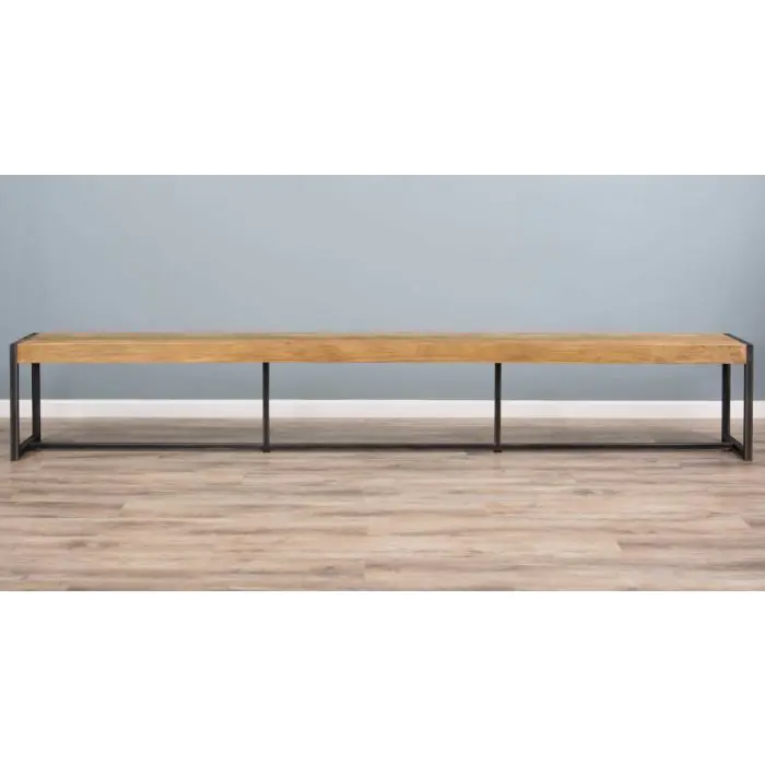 3m Reclaimed Teak Urban Fusion Dining Bench - 4