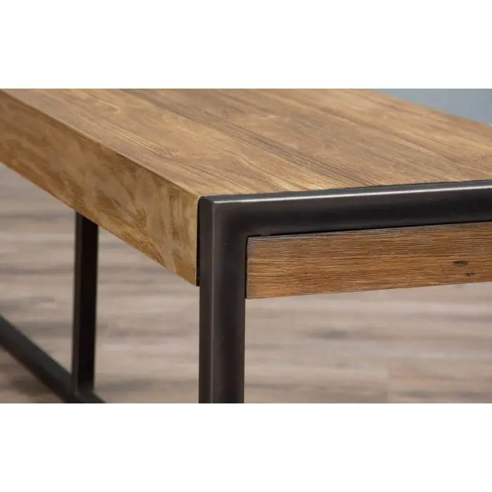 3m Reclaimed Teak Urban Fusion Dining Bench - 6