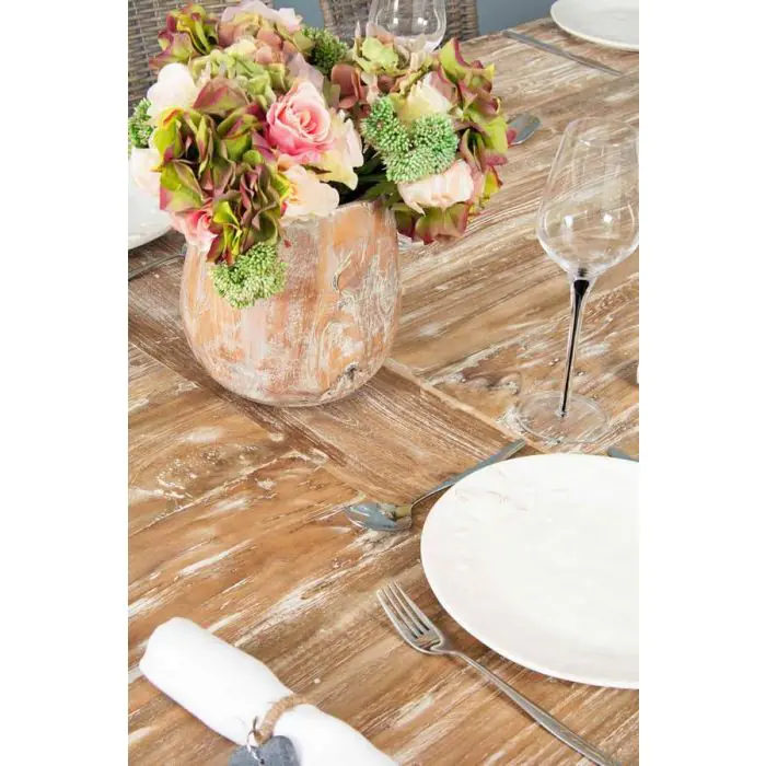 3m Reclaimed Teak Mexico Dining Table - 5