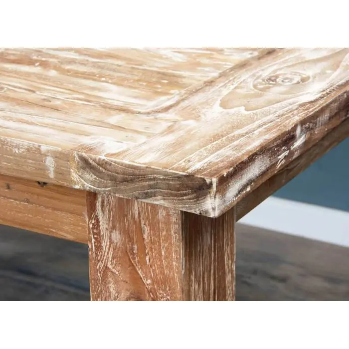 3m Reclaimed Teak Mexico Dining Table with 10 Donna Chairs  - 7