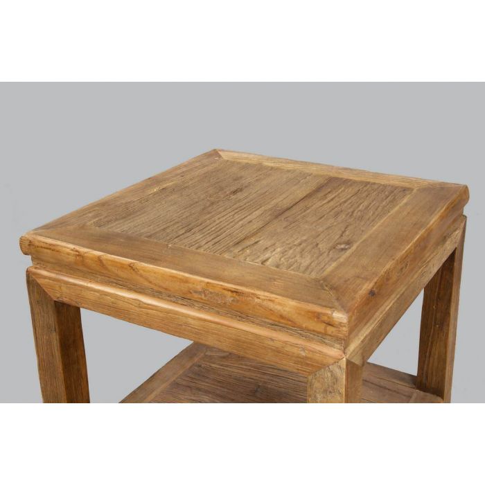 Reclaimed Elm Sofa End Table Sustainable Furniture