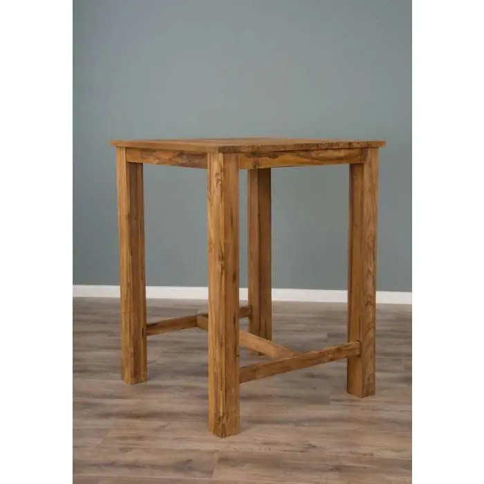 Reclaimed Teak Bar Table - 120cm x 90cm - 3