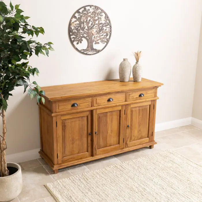 Reclaimed Teak Java Dresser - 3 Door  - 2