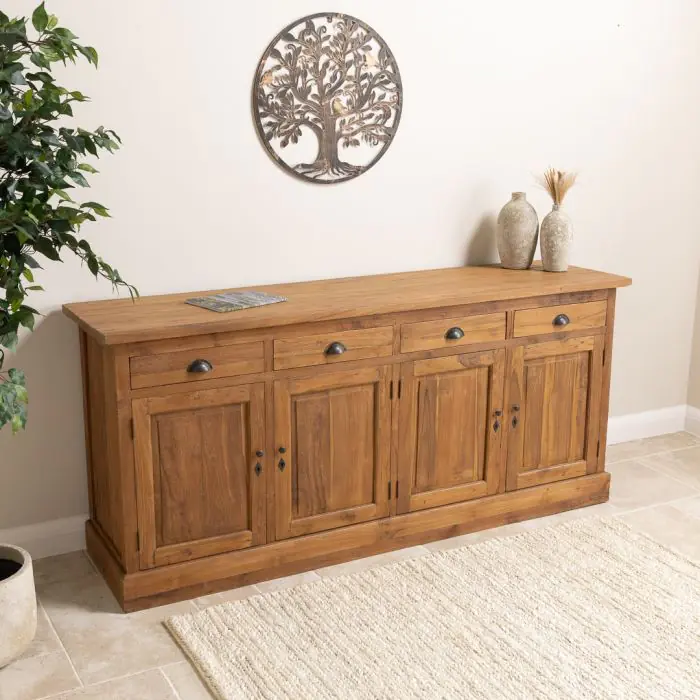 Reclaimed Teak Java Dresser - 4 Door - 1