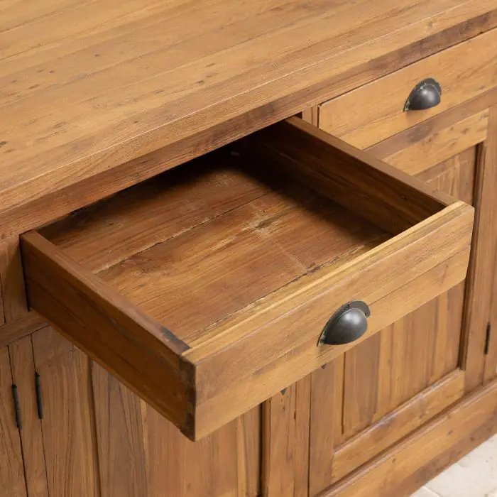 Reclaimed Teak Java Dresser - 4 Door - 3