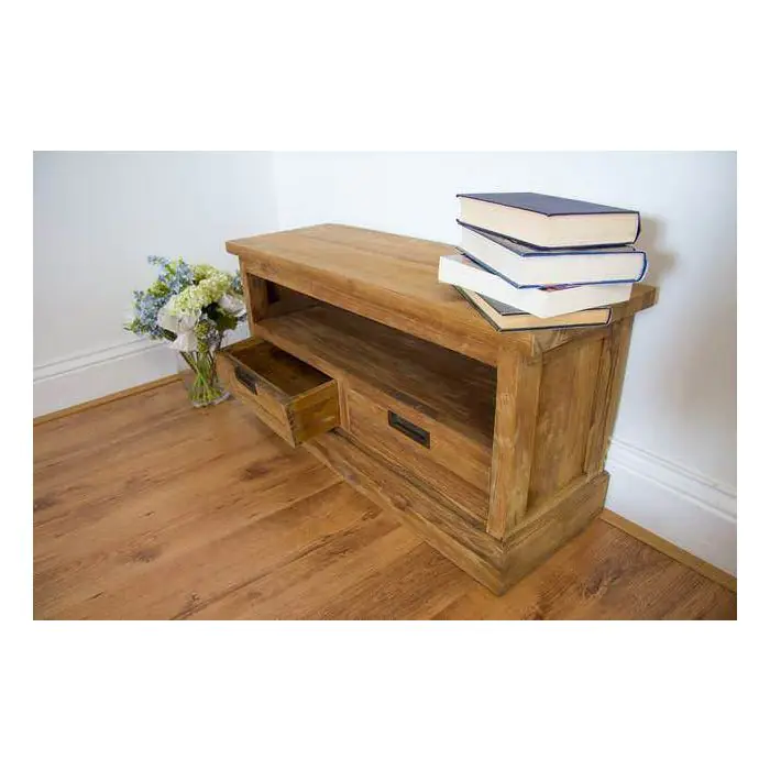 Reclaimed Teak Natural Colonial TV Unit - 1