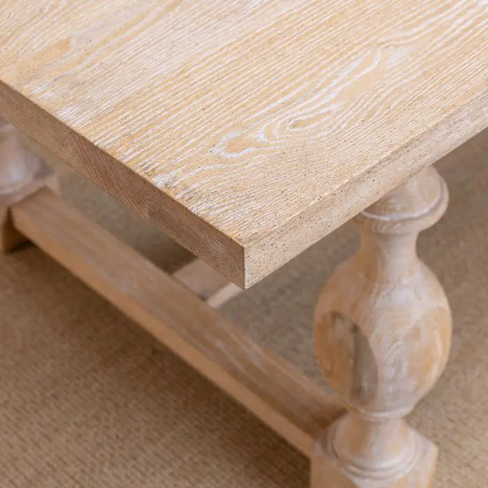 American Oak Dining Table - Light Oak  - 1