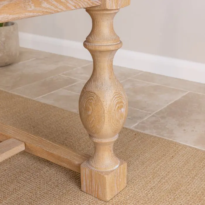 American Oak Dining Table - Light Oak  - 5