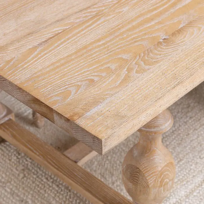 American Oak Solid Dining Table (Light Oak) with 8 Beaumont Dining Chairs - 6