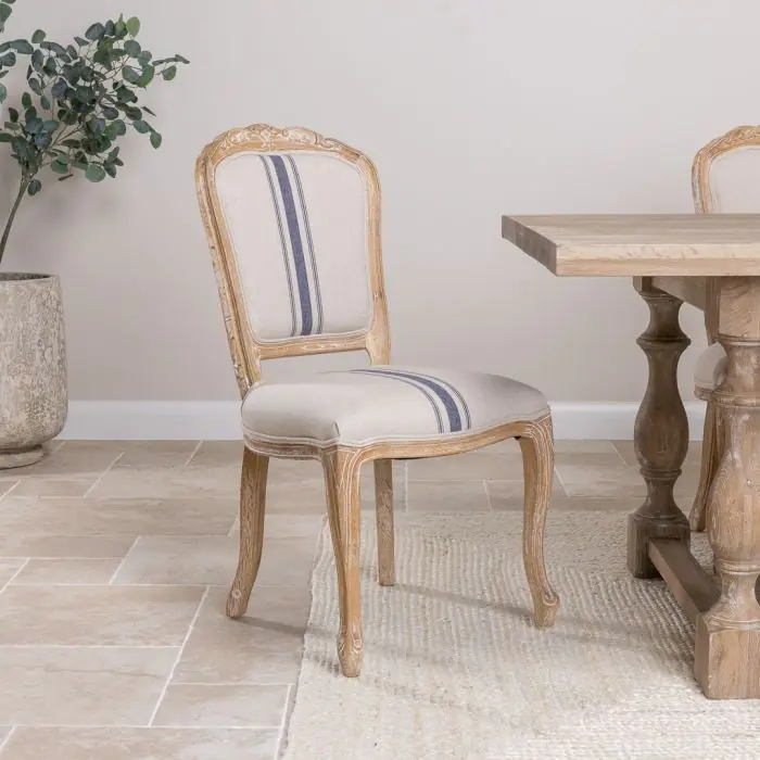 American Oak Solid Dining Table (Dark Oak) with 6 Beaumont Dining Chairs - 6