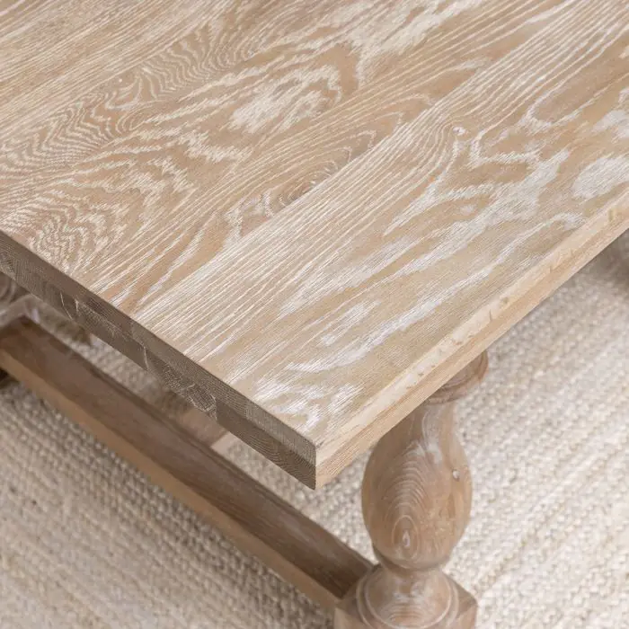 American Oak Solid Dining Table (Dark Oak) with 6 Beaumont Dining Chairs - 7