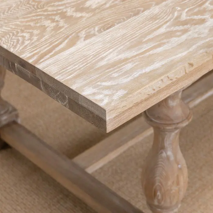 American Oak Dining Table - Dark Oak - 3