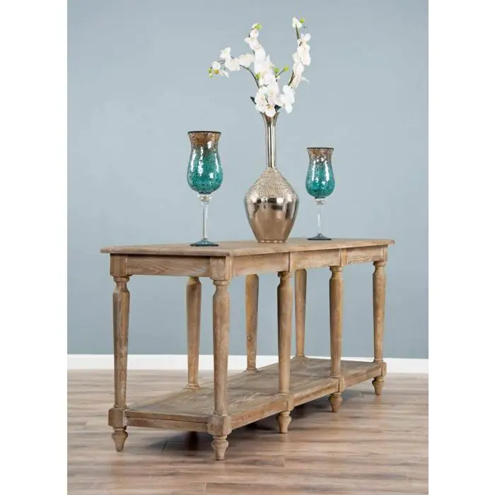 American Oak Grey Wash Sideboard - 1