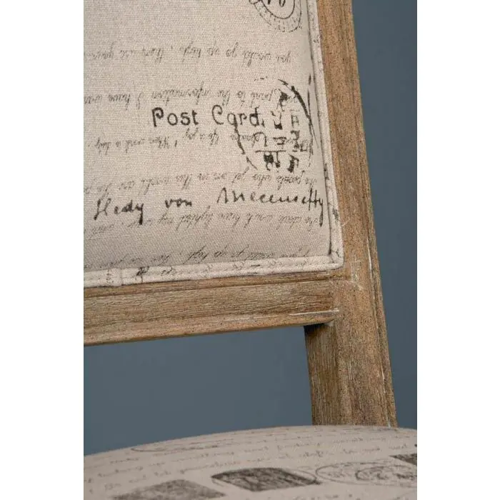 American Oak Parisian Print Chair - 5