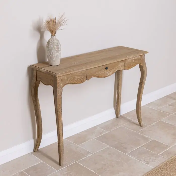 American Oak Grey Wash Hall Table - 2