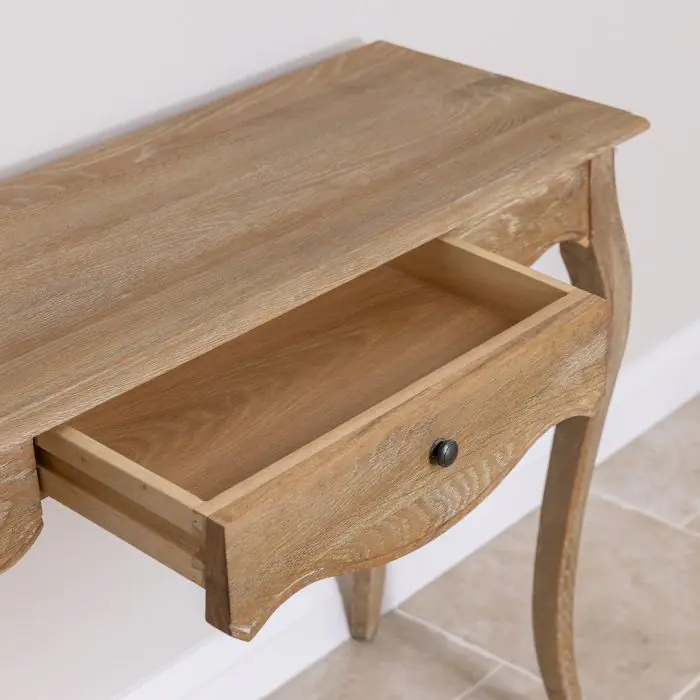 American Oak Grey Wash Hall Table - 4