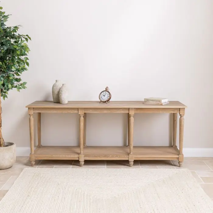 American Oak Grey Wash Sideboard - 1