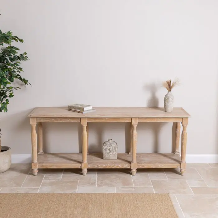American Oak Grey Wash Sideboard - 1