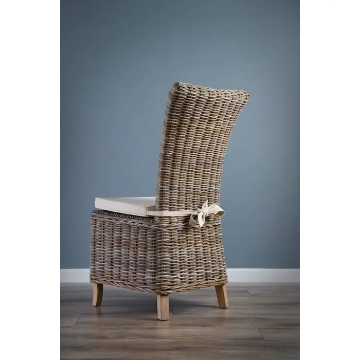 1.8m Reclaimed Teak Circular Pedestal with 8 Latifa Chairs - 13