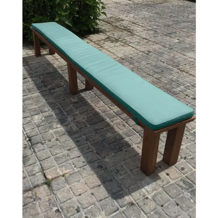 3m Reclaimed Teak Outdoor Open Slatted Backless Bench - 7