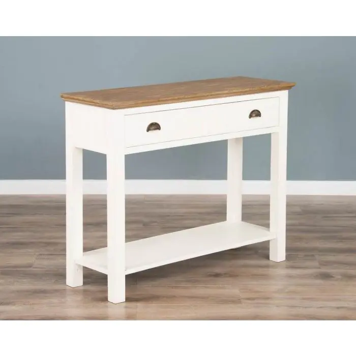 100cm Brocante Hall Console Table - 2