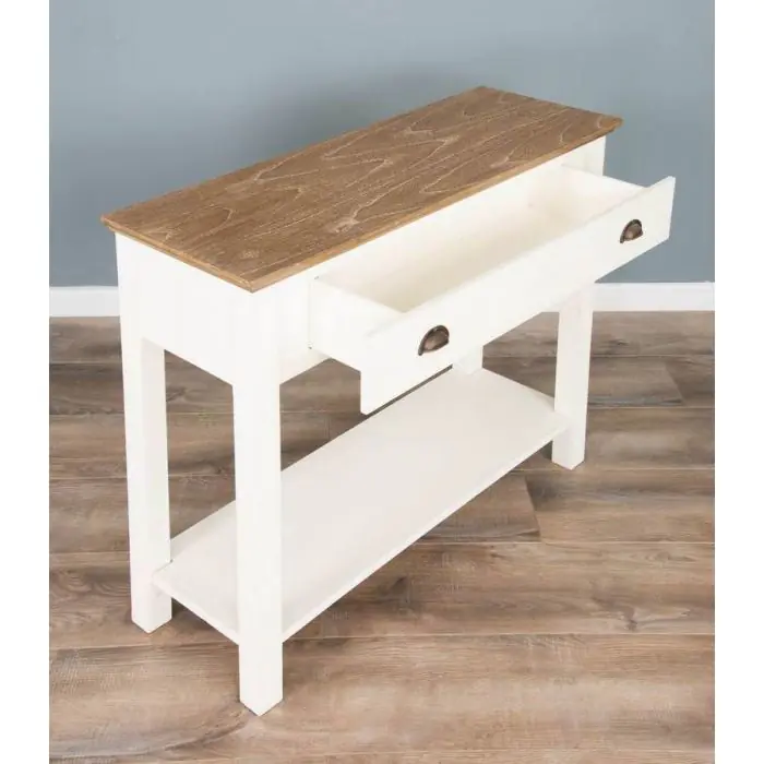 100cm Brocante Hall Console Table - 5
