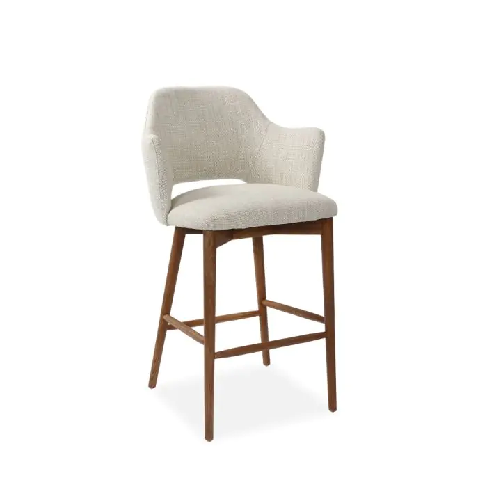 Wave Recylcled Fabric Bar Stool  - 0