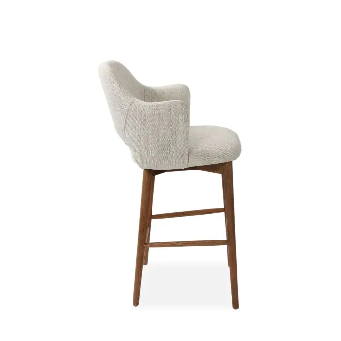 Wave Recylcled Fabric Bar Stool  - 2