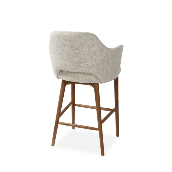 Wave Recylcled Fabric Bar Stool  - 4