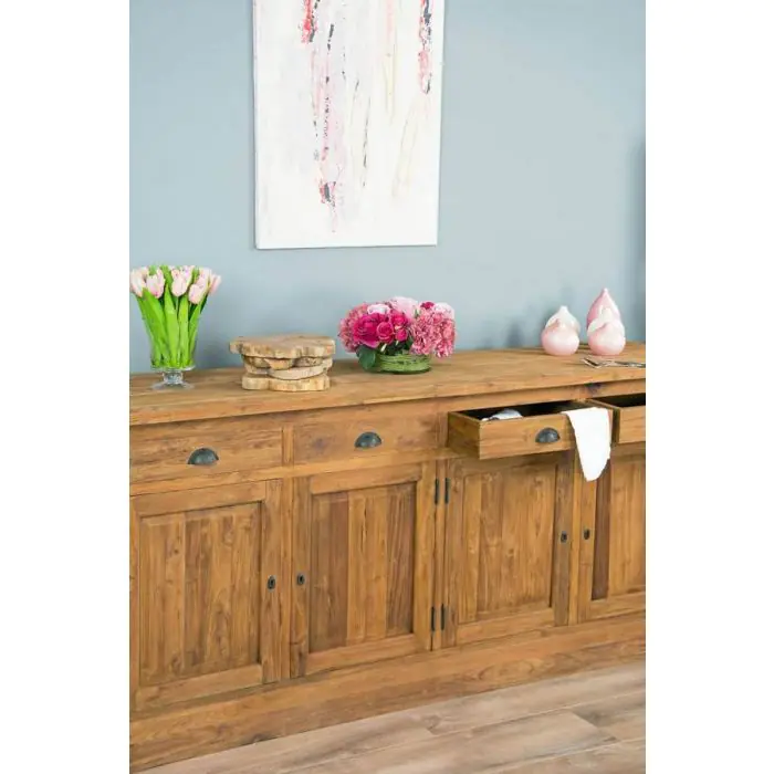 Reclaimed Teak Java Dresser - 4 Door - 3