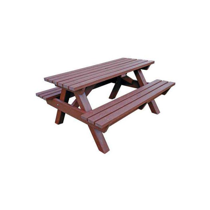 Heavy Duty Recycled Plastic Picnic Bench Sustainable Furniture