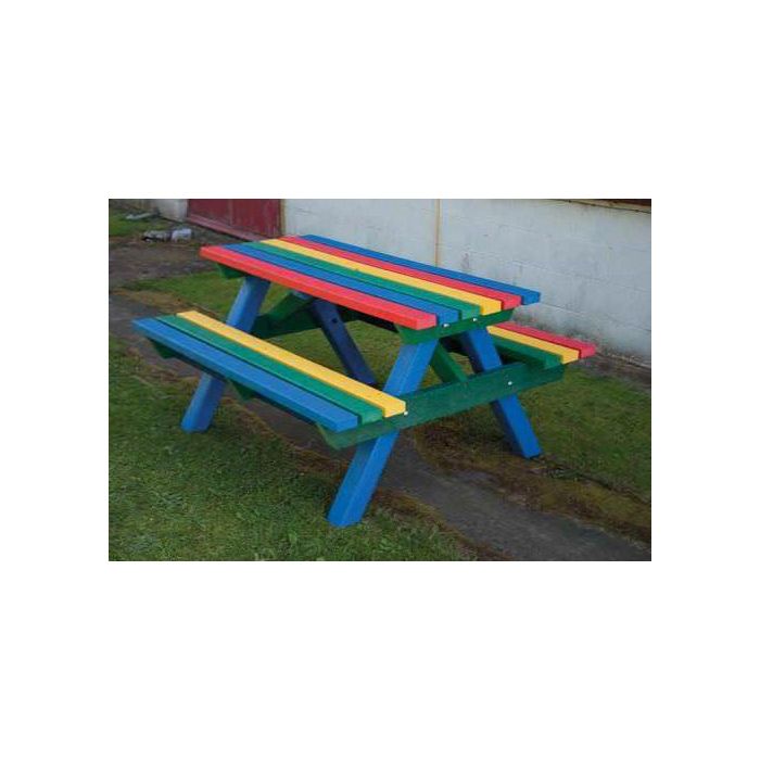 Heavy Duty Recycled Plastic Picnic Bench Sustainable Furniture
