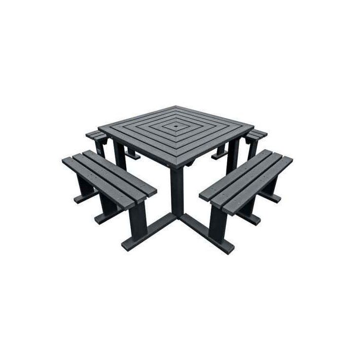 Square plastic picnic shop table