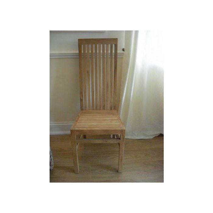 Large Reclaimed Teak Dining Set 2.4m with high backed Teak Chairs