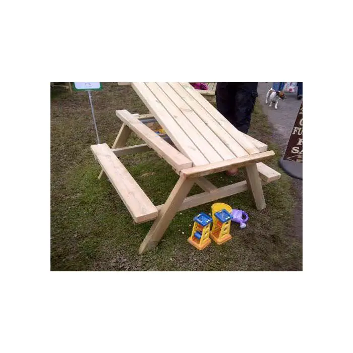 Swedish Redwood Children's Picnic Play Table - 2