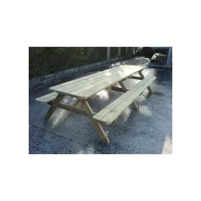 Douglas Fir Double Pub Style Picnic Bench - 1